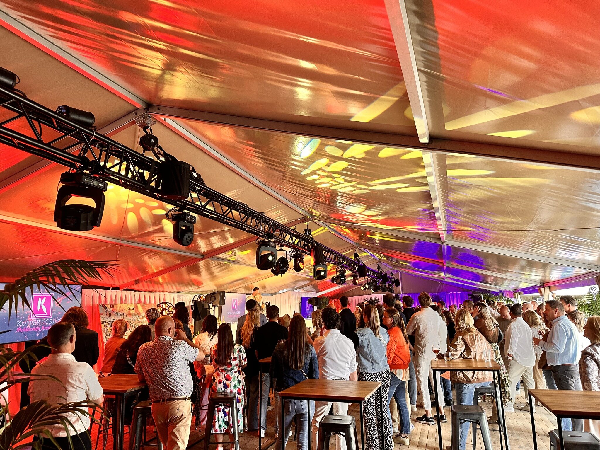Techniek op maat voor relatie-evenement en bedrijfsfeest bij Koppert Cress